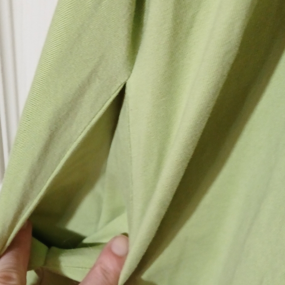 COS Minimalist Oversized T-Shirt Dress Lime Green Short Sleeve Pockets - Picture 8 of 10